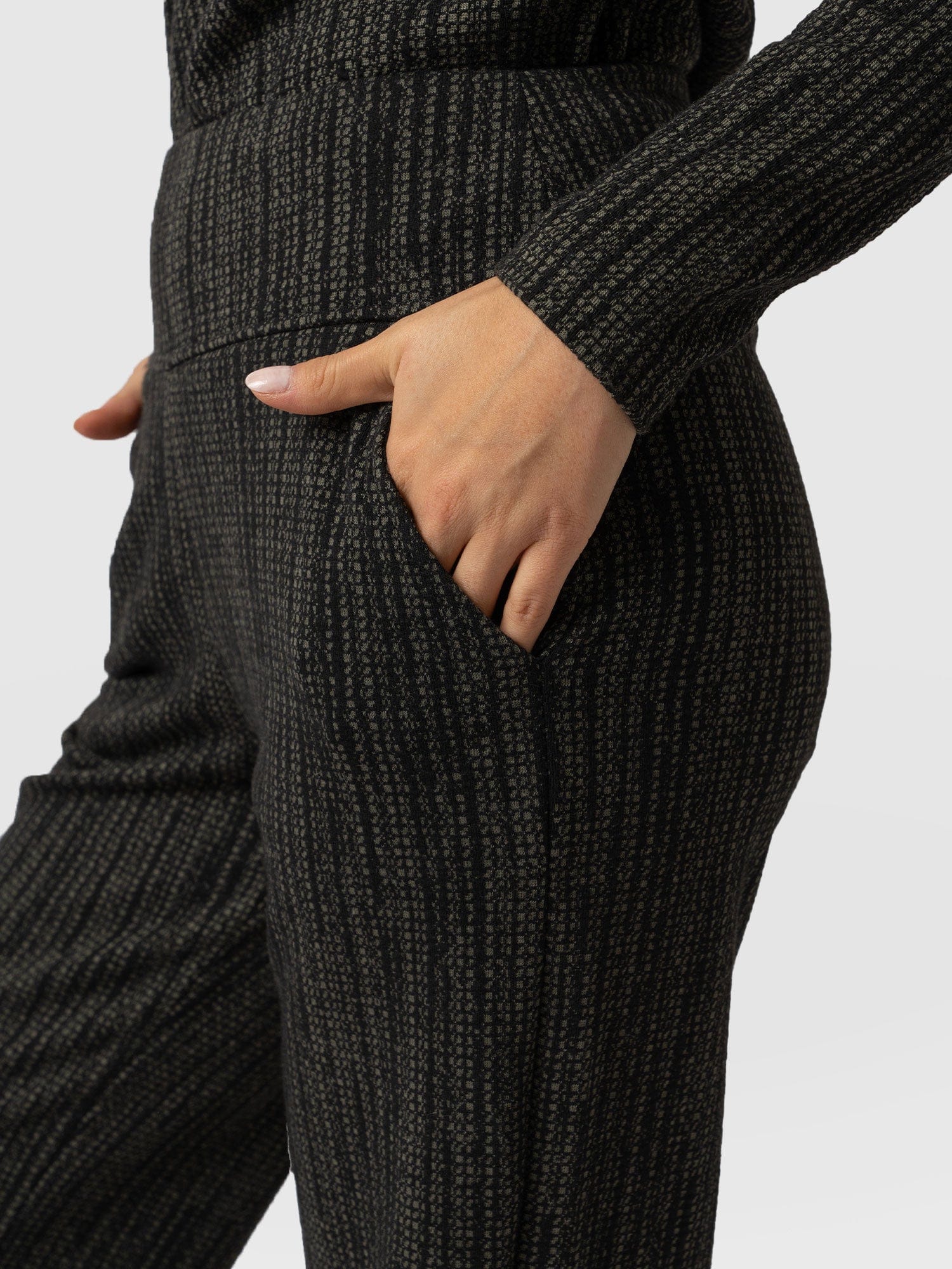 Runway Pant - Green Pixel
